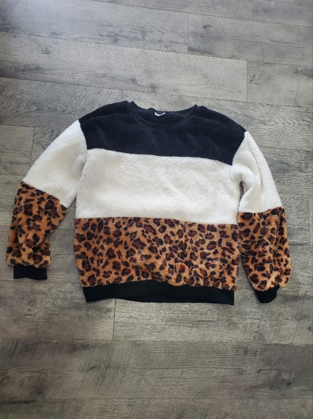 Leopard Sherpa Sweater